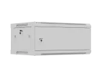 SZAFA INSTALACYJNA RACK WISZĄCA 19" 4U 600X450 SZARA DRZWI METALOWE LANBERG (FLAT PACK)