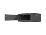 SZAFA INSTALACYJNA RACK WISZĄCA 19" 4U 600X600 CZARNA DRZWI METALOWE LANBERG (FLAT PACK)
