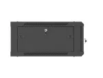 SZAFA INSTALACYJNA RACK WISZĄCA 19" 4U 600X600 CZARNA DRZWI PERFOROWANE LANBERG (FLAT PACK)