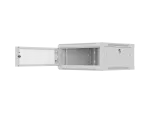 SZAFA INSTALACYJNA RACK WISZĄCA 19" 4U 600X600 SZARA DRZWI PERFOROWANE LANBERG (FLAT PACK)
