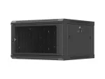 SZAFA INSTALACYJNA RACK WISZĄCA 19" 6U 600X600 CZARNA DRZWI PERFOROWANE LANBERG (FLAT PACK)