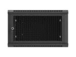 SZAFA INSTALACYJNA RACK WISZĄCA 19" 6U 600X600 CZARNA DRZWI PERFOROWANE LANBERG (FLAT PACK)