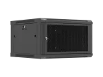 SZAFA INSTALACYJNA RACK WISZĄCA 19" 6U 600X600 CZARNA DRZWI PERFOROWANE LANBERG (FLAT PACK)