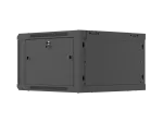 SZAFA INSTALACYJNA RACK WISZĄCA 19" 6U 600X600 CZARNA DRZWI PERFOROWANE LANBERG (FLAT PACK)