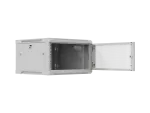 SZAFA INSTALACYJNA RACK WISZĄCA 19" 6U 600X600 SZARA DRZWI PERFOROWANE LANBERG (FLAT PACK)