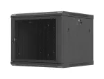 SZAFA INSTALACYJNA RACK WISZĄCA 19" 9U 600X600 CZARNA DRZWI PERFOROWANE LANBERG (FLAT PACK)