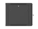 SZAFA INSTALACYJNA RACK WISZĄCA 19" 9U 600X600 CZARNA DRZWI PERFOROWANE LANBERG (FLAT PACK)