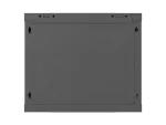 SZAFA INSTALACYJNA RACK WISZĄCA 19" 9U 600X600 CZARNA DRZWI PERFOROWANE LANBERG (FLAT PACK)