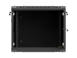 SZAFA INSTALACYJNA RACK WISZĄCA 19" 9U 600X600 CZARNA DRZWI PERFOROWANE LANBERG (FLAT PACK)