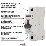 WYŁĄCZNIK NADPRĄDOWY 6KA 1P C 13A SCHELINGER