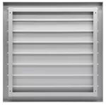Kratka z żaluzją 450x450 szara, metalowa (do wentylatora fi 400)