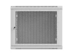 SZAFA INSTALACYJNA RACK WISZĄCA 19" 9U 600X600 SZARA DRZWI PERFOROWANE LANBERG (FLAT PACK)