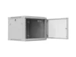 SZAFA INSTALACYJNA RACK WISZĄCA 19" 9U 600X600 SZARA DRZWI PERFOROWANE LANBERG (FLAT PACK)
