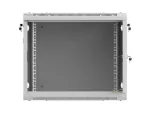 SZAFA INSTALACYJNA RACK WISZĄCA 19" 9U 600X600 SZARA DRZWI PERFOROWANE LANBERG (FLAT PACK)