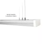 LIMEA PRISMATICA  1200mm 40W/30W/20W 3CCT 230V 100st IP44 IK10 1200x115x60mm 5 lat gw.