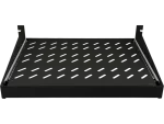 Półka wysuwana 19" 2U głęb. 350mm, kolor czarny, 4 punkty mocowania ALANTEC