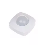 Czujnik ruchu PIR z funkcją obecności, sufitowy, 360°, 10A, 230V, biały