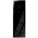 Dotykowy panel szklany, potrójny, 10 pól dotykowych, czarny