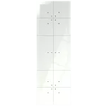 Dotykowy panel szklany, potrójny, 10 pól dotykowych, biały