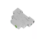 Przekaźnik bistabilny BIS-411BM-LED z przyciskiem do sterowania ręcznego, pamięcią, montaż na szynie DIN, 230V, z przekaźnikiem inrush 160A/20ms