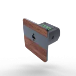 Laserowy czujnik odległości DRL-12, czujnik ruchu, merbau-antracyt