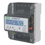 Licznik energii elektrycznej - trójfazowy z programowalną przekładnią, wyświetlacz LCD, kl.1