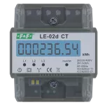 Licznik energii elektrycznej - trójfazowy z programowalną przekładnią, wyświetlacz LCD, kl.1