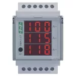 Cyfrowy wskaźnik wartości natężenia prądu, trójfazowy DMA-3-CT, pomiar półpośredni. Z programowalną przekładnią