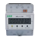 Wskaźnik zużycia energii elektrycznej 3-fazowy, 3x400 VAC, 100 A, 4 moduły