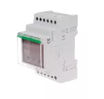 Ogranicznik z funkcją przekaźnika napięciowego, LCD, pomiar do 10kW, montaż na szynie DIN