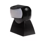 Czujnik ruchu PIR, czarny IP65