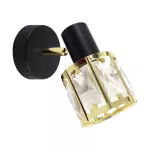 Oprawa ścienno-sufitowa DUNBAR E14 1C BLACK/GOLDEN