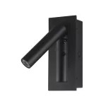 2W Hotelowa lampa ścienna / Chip CREE / Barwa: 3000K / Kolor: Czarny