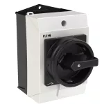 T0-2-8900/I1/SVB-SW Przełącznik Zał.-Wył., 3 bieg. + N, 20 A, 90 °, w obudowie IP65, pokrętło czarne z blokadą na kłódkę