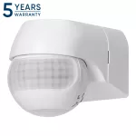 Czujnik ruchu 180° IP44, 800W, max 15m, mini, biały