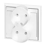 Gniazdo podwójne p/t 2x2P Luna, 16A, 250V, PT-5LR, biały