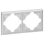 Ramka podwójna Luna, Ra-2L, srebrny