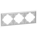 Ramka potrójna Luna, Ra-3L, srebrny