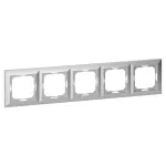 Ramka pięciokrotna Pearl, RA-5P, srebrny