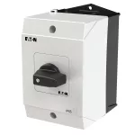 T0-3-8228/I1 Przełącznik nawrotny, Styki: 5, 20 A, tabliczka: 102, 45 °, z samopowrotem, w obudowie IP65, pokrętło czarne bez możliwości blokady