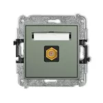 ICON Mechanizm gniazda antenowego pojedynczego typu F (SAT) pozłacany szałwiowy