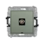 MINI Mechanizm gniazda pojedynczego BNC, bez pola opisowego szałwiowy