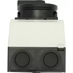 T0-1-102/I1/SVB-SW Przełącznik Zał.-Wył., 2 bieg., 20 A, 90 °, w obudowie IP65, pokrętło czarne z blokadą na kłódkę