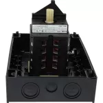 T5B-4-15682/I4/SVB Rozłącznik główny, 6 bieg. + 1 NO + 1 NC, 63 A, 90 °, w obudowie IP65, pokrętło czerwono-żółte z blokadą na kłódkę