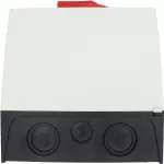 T5B-4-15682/I4/SVB Rozłącznik główny, 6 bieg. + 1 NO + 1 NC, 63 A, 90 °, w obudowie IP65, pokrętło czerwono-żółte z blokadą na kłódkę