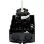 T0-3-15680/I1/SVB-SW Rozłącznik główny, 3 bieg. + N + 1 NO + 1 NC, 20 A, funkcja awaryjnego zatrzymania, 90 °, blok. na kłódkę w pozycji Wył., w obudowie IP65, pokrętło czarne z blokadą na kłódkę