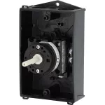 T0-1-8200/I1/SVB Przełącznik Zał.-Wył., 1 bieg., 20 A, 90 °, w obudowie IP65, pokrętło czerwono-żółte z blokadą na kłódkę