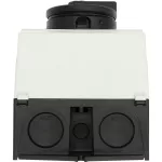 T3-4-8344/I2/SVB-SW Przełącznik Zał.-Wył., 8-bieg., 32 A, 90 °, w obudowie IP65, pokrętło czarne z blokadą na kłódkę