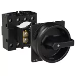 P1-32/V/SVB-SW/N Rozłącznik główny, 3 bieg. + N, 32 A, funkcja awaryjnego zatrzymania , blok. na kłódkę w pozycji Wył., montaż rozłączny, pokrętło czarne z blokadą na kłódkę