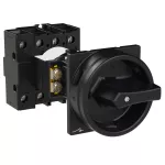 P1-32/V/SVB-SW/N Rozłącznik główny, 3 bieg. + N, 32 A, funkcja awaryjnego zatrzymania , blok. na kłódkę w pozycji Wył., montaż rozłączny, pokrętło czarne z blokadą na kłódkę